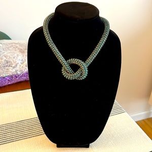 Max Mara Weekend Collar Knot Glass Bead Necklace